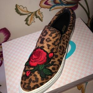 Cheetah Print Slip-On Sneakers